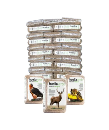 Palet de 77 sacos de pellet...